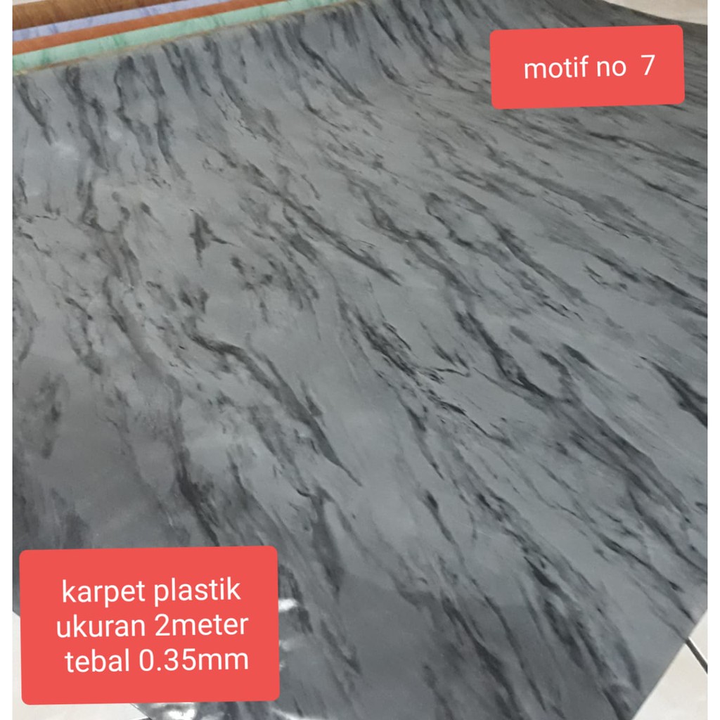karpet lantai vinyl glossy korea lebar 2 METER tebal tebal 0.35mm ( 1 roll = 20 meter )