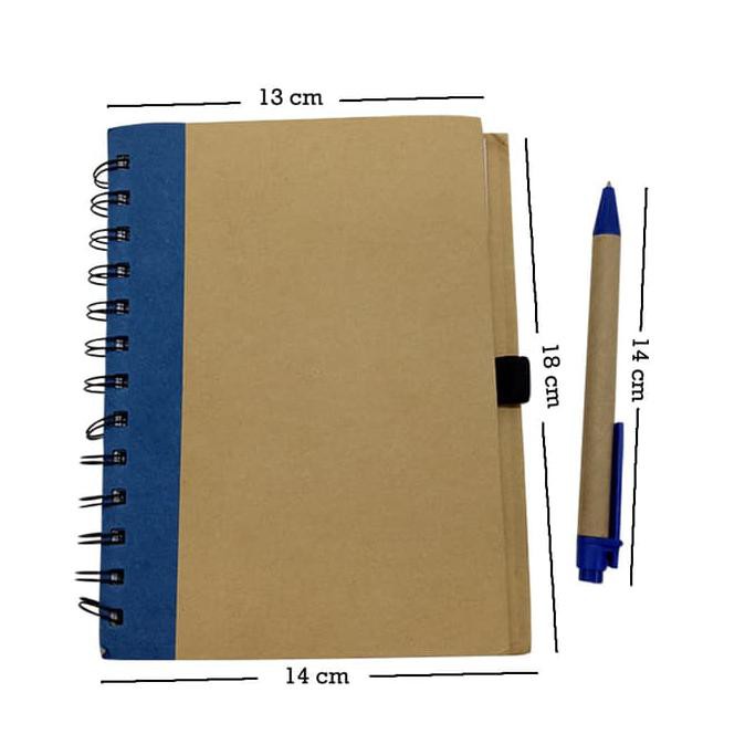 

Notebook Polos Ring - Buku Tulis Catatan Free Pulpen NB-001