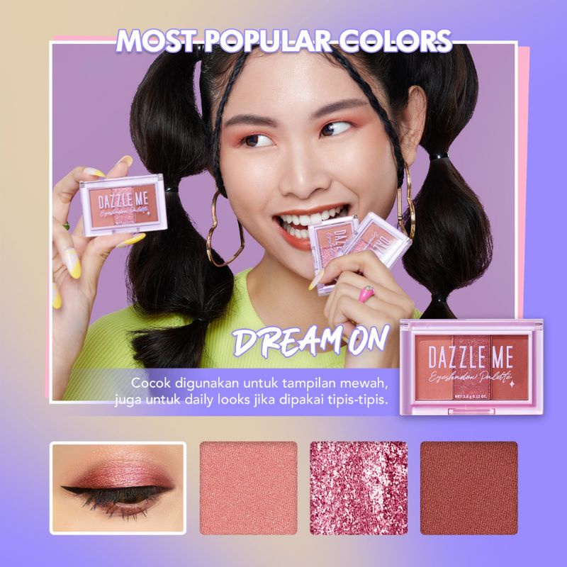 Dazzle Me Cutie Pie Eyeshadow | Long Lasting High Pigmented Eyeshadow Palette