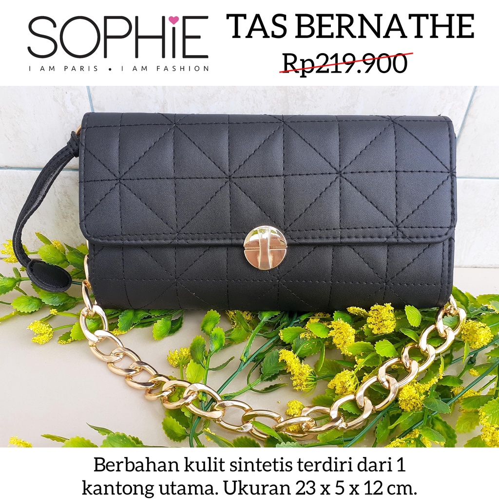 TAS BERNATHE SOPHIE MARTIN PARIS PROMO TAS DOMPET HITAM WANITA