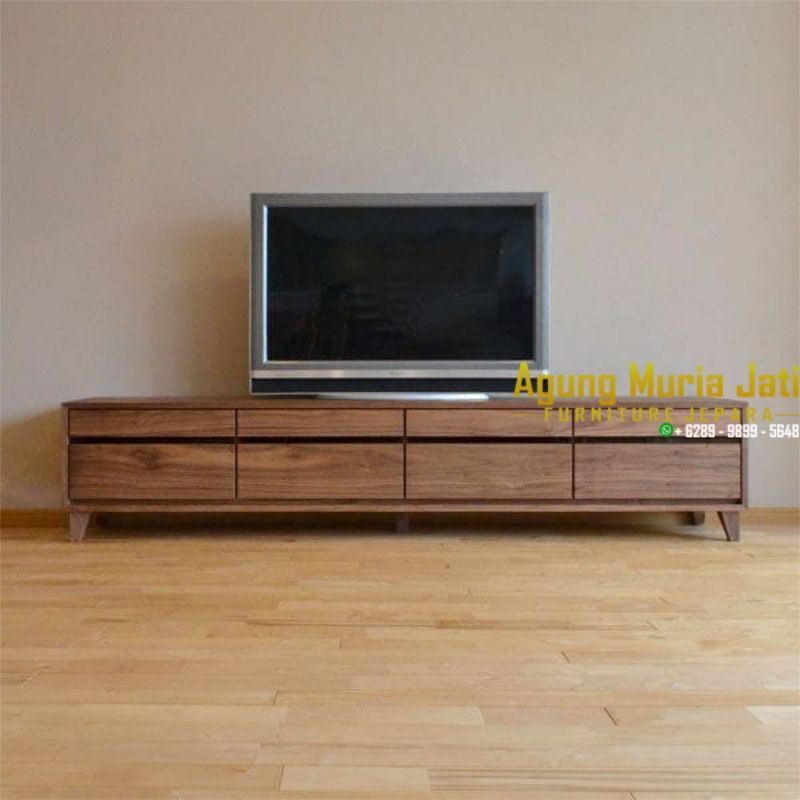 Bufet tv Jati Minimalis Modern Cabinet Tv simpel