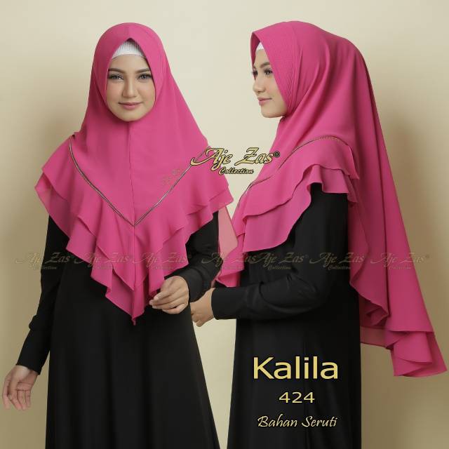 KHIMAR MODIS KALILA ZIPPER BY AJE JAZ PREMIUM DAN ELEGAN
