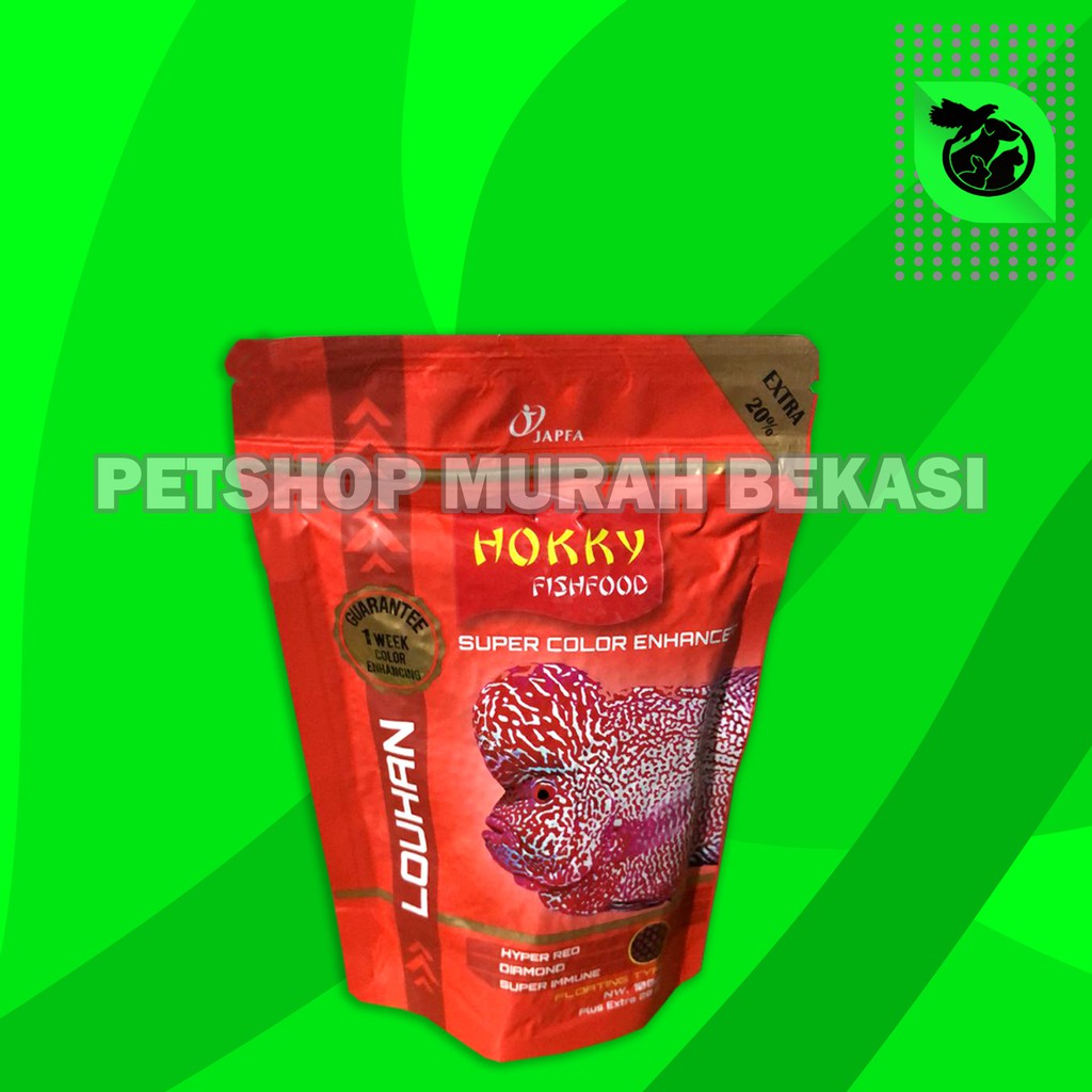 Makanan Ikan Hokky Color Enhancer 120 Gram paka pelet Louhan fish food