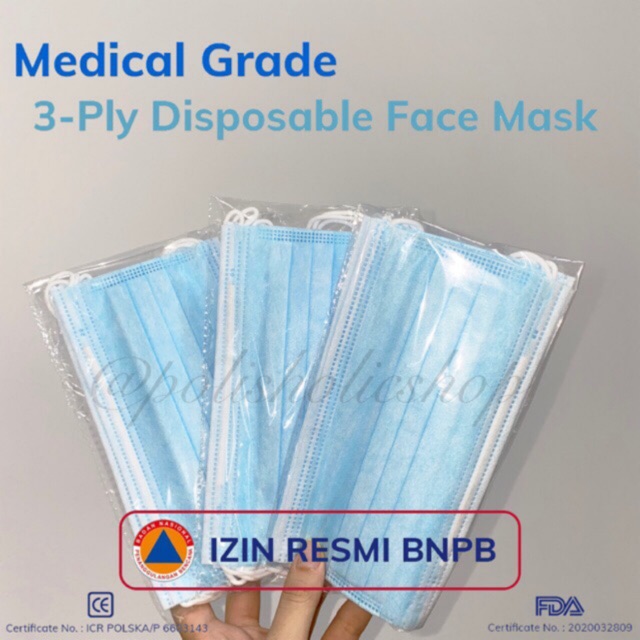 [READY] MASKER MEDIS 3PLY Earloop