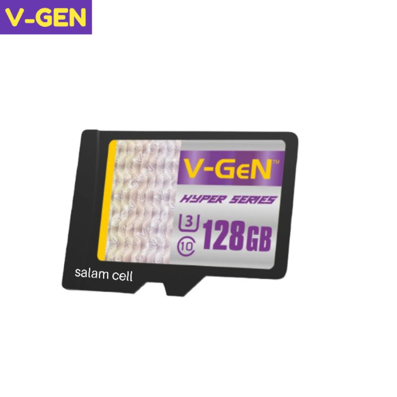 Memory Card MMC V-Gen 128GB Hyper Series UHS-1 U3 98MB Original Vgen Garansi Resmi