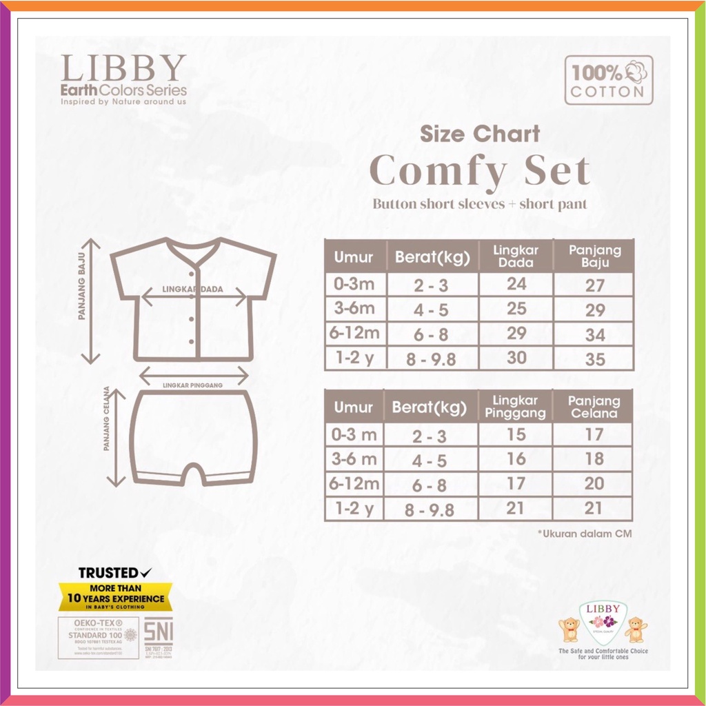 LIBBY COMFY SET KOMBINASI | EARTH COLOR SERIES | SETELAN LIBBY KANCING ❤ Fashionbabies ❤