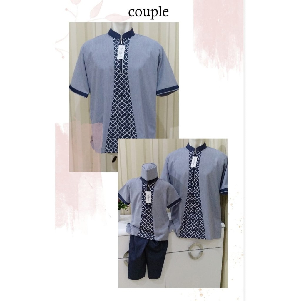 KOKO COUPLE AYAH DAN ANAK/ KOKO BORDIR COUPLE AYAH SIZE S-XXL DAN ANAK USIA 1-12 TAHUN