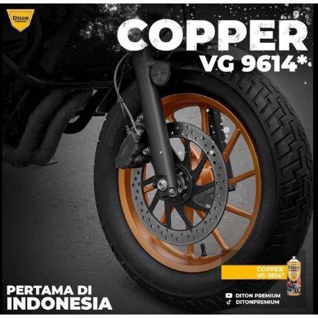 

Diton Premium Copper 9614 Velg & Engine Parts Colors Cat Semprot Warna Tembaga