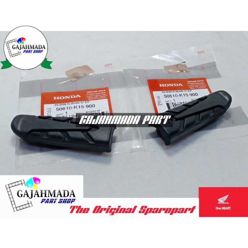 KARET FOOTSTEP DEPAN CB150R / CB 150R SET ORIGINAL HONDA 50610-K15-900