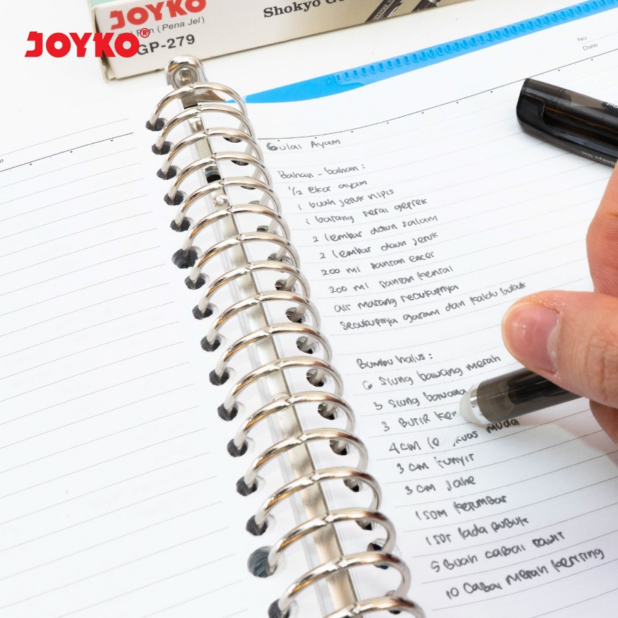 

Pulpen JOYKO Shokyo Gel GP 279 0.5 mm Hitam - Biru / Erasable Pen GP-279 05mm Black - Blue / Pena