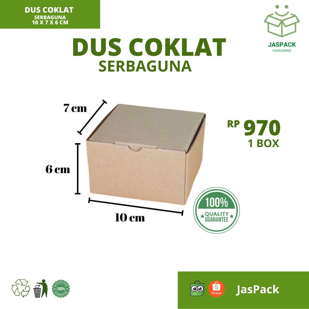 

Dus Serbaguna Karton Box Packaging 10x7x6 cm