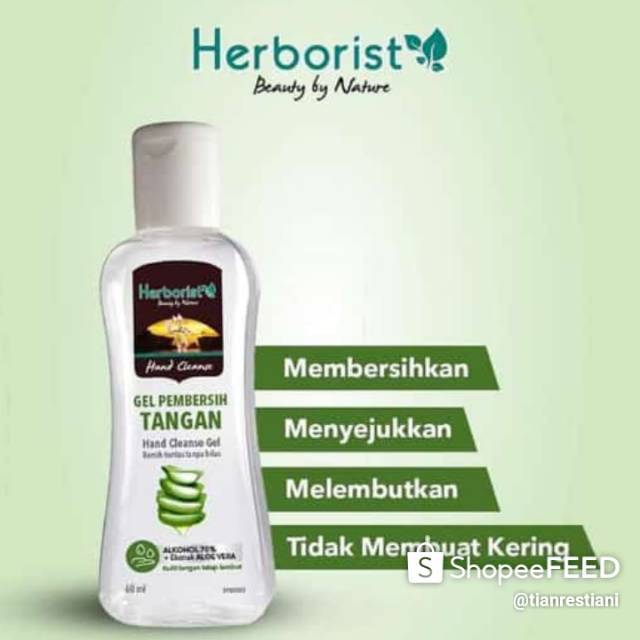 Herborist hand sanitizer gel 60ml