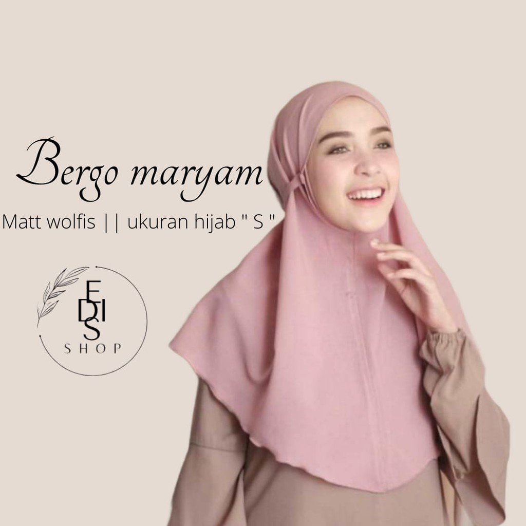 (1kg 15 pcs) Bergo maryam, bergo nisma, hijab aisya , khimar tali wolfis