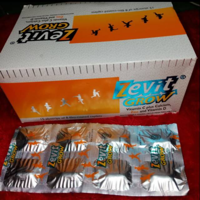 Zevit Grow 1 Strip @8 Tablet (Stock Terbatas Limited Edition stock terakhir )