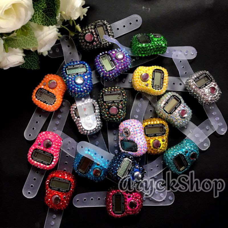 POLOS SWAROVSKI TANPA AKSESORIS TERMURAH Tasbih digital blink bling hias Tasbeh cantik