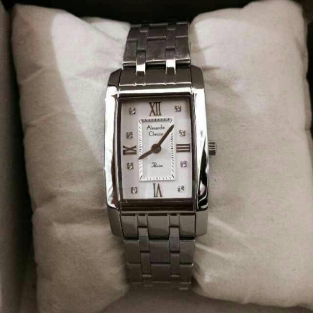 Jam Tangan Cantik Alexandre Christie 2576 Silver Original