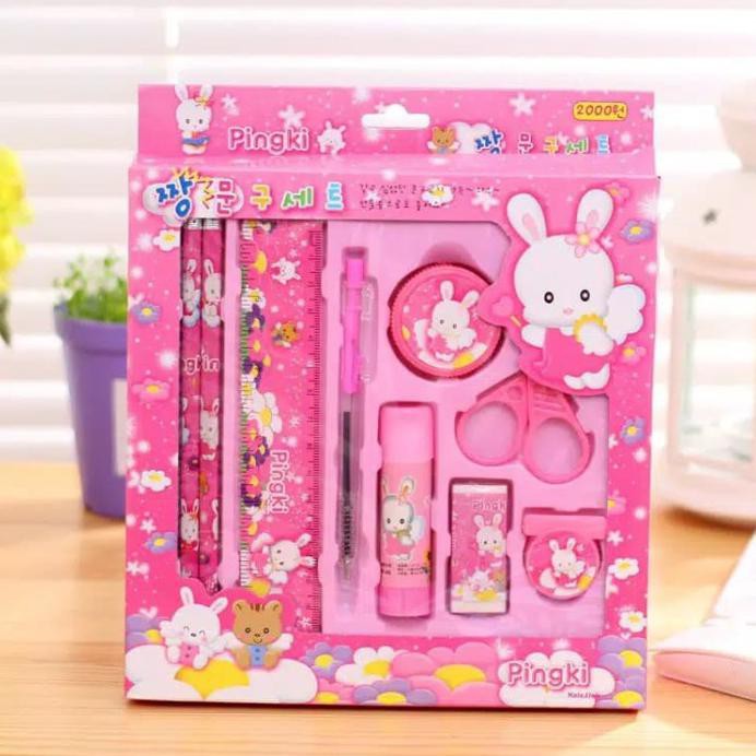 

pensil set lengkap / alat tulis anak sekolah 8 in 2 sry77