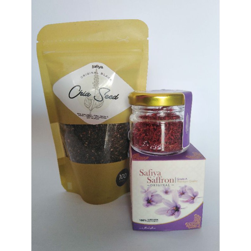 

PAKET PROMO - Saffron 2gr FREE Chia Seed