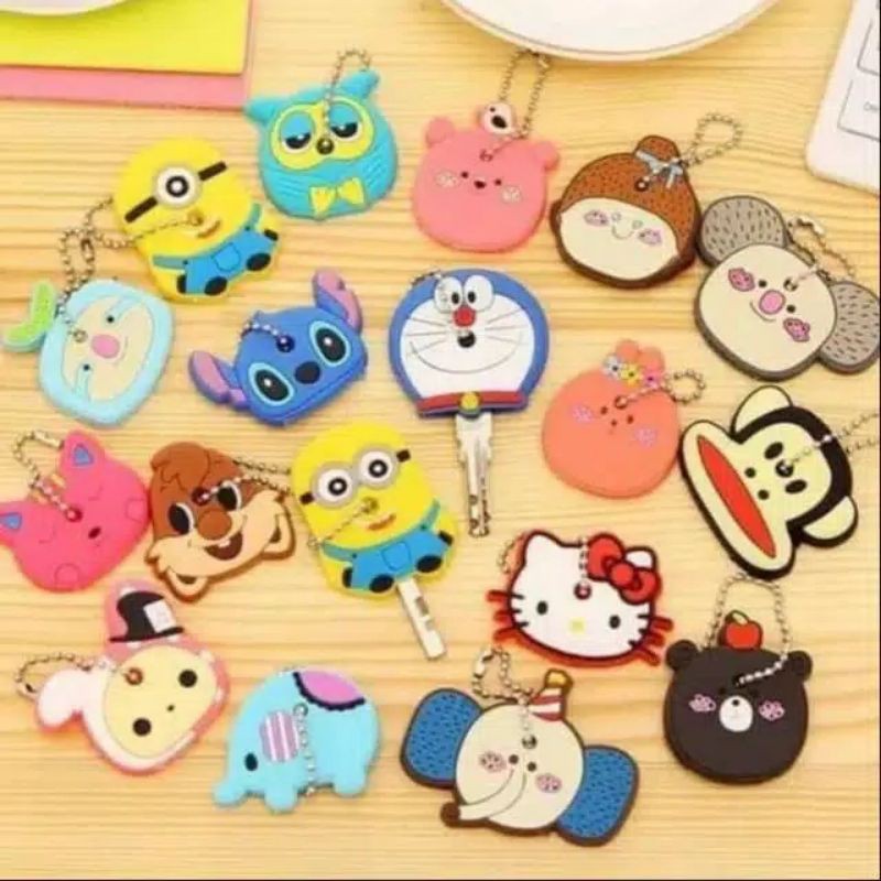 Key Cover Sarung Cover Pelindung Kunci Karakter Lucu Murah