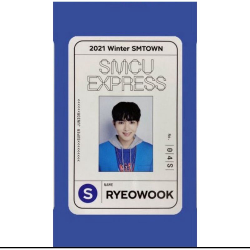 PC Pass Card Ryeowook SMCU SJ Ver [Booked]