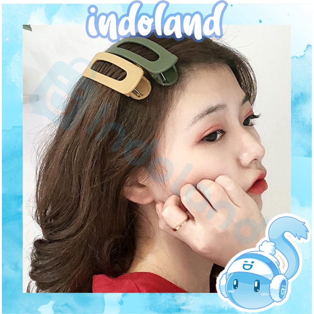 ☀ INDOLAND ☀ 1pcs Jepit Rambut Model Duckbill Ukuran Besar Gaya Korea R690