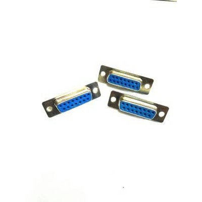 Conector db15 2 baris female/konektor db15 dua baris cewek