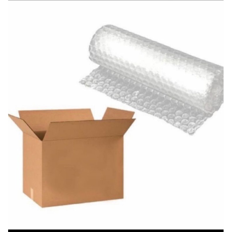 

packing extra kardus dan bable wrap khusus bak cuci piring/barang besar