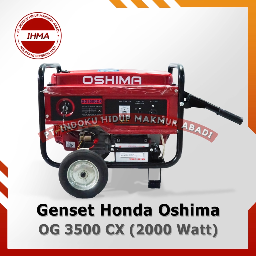 Gasoline Generator Genset Listrik Bensin Honda Oshima OG 3500 CX Stater