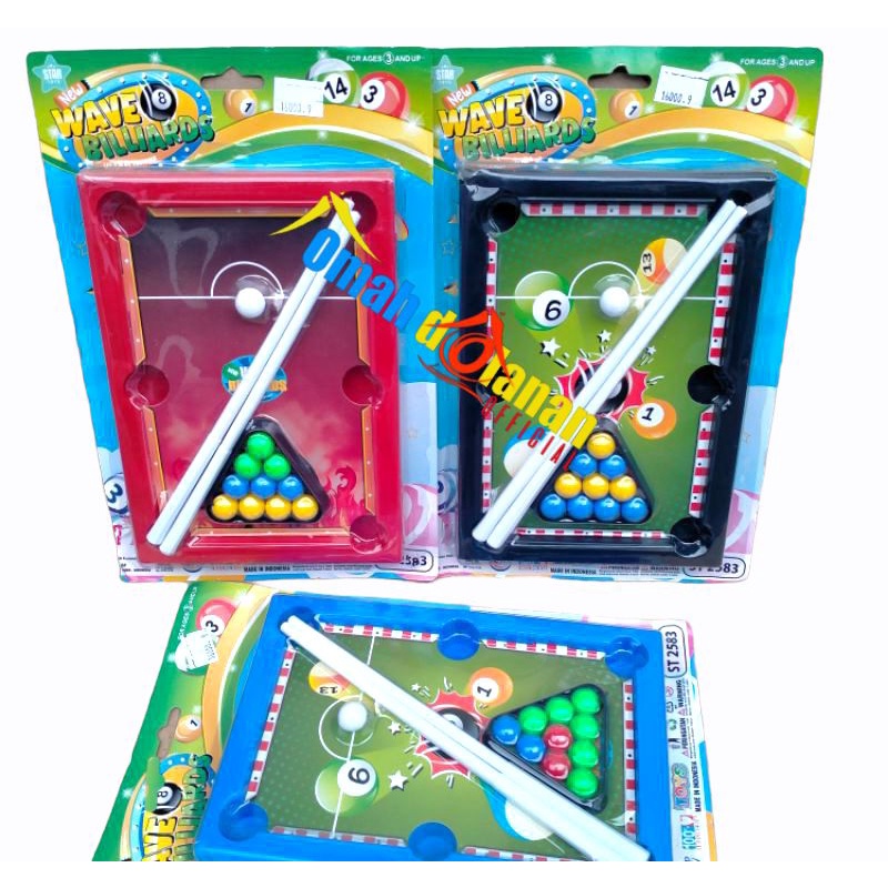 BILYARD_MAINAN ANAK BILYARD KEMASAN SET/MAINAN EDUKATIF ANAK BILYARD MURAH MERK ST 2583