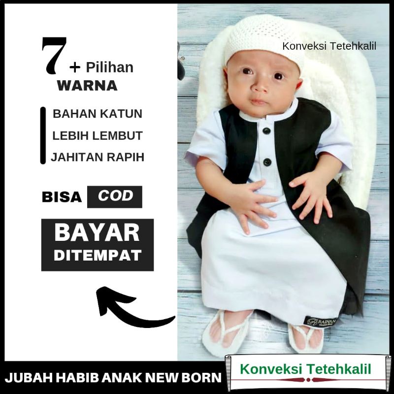 Jubah Habib Anak by RAINAN ORI / Jubah Anak Terbaru 2021 / Gamis Anak Laki Laki / Jubah Anak