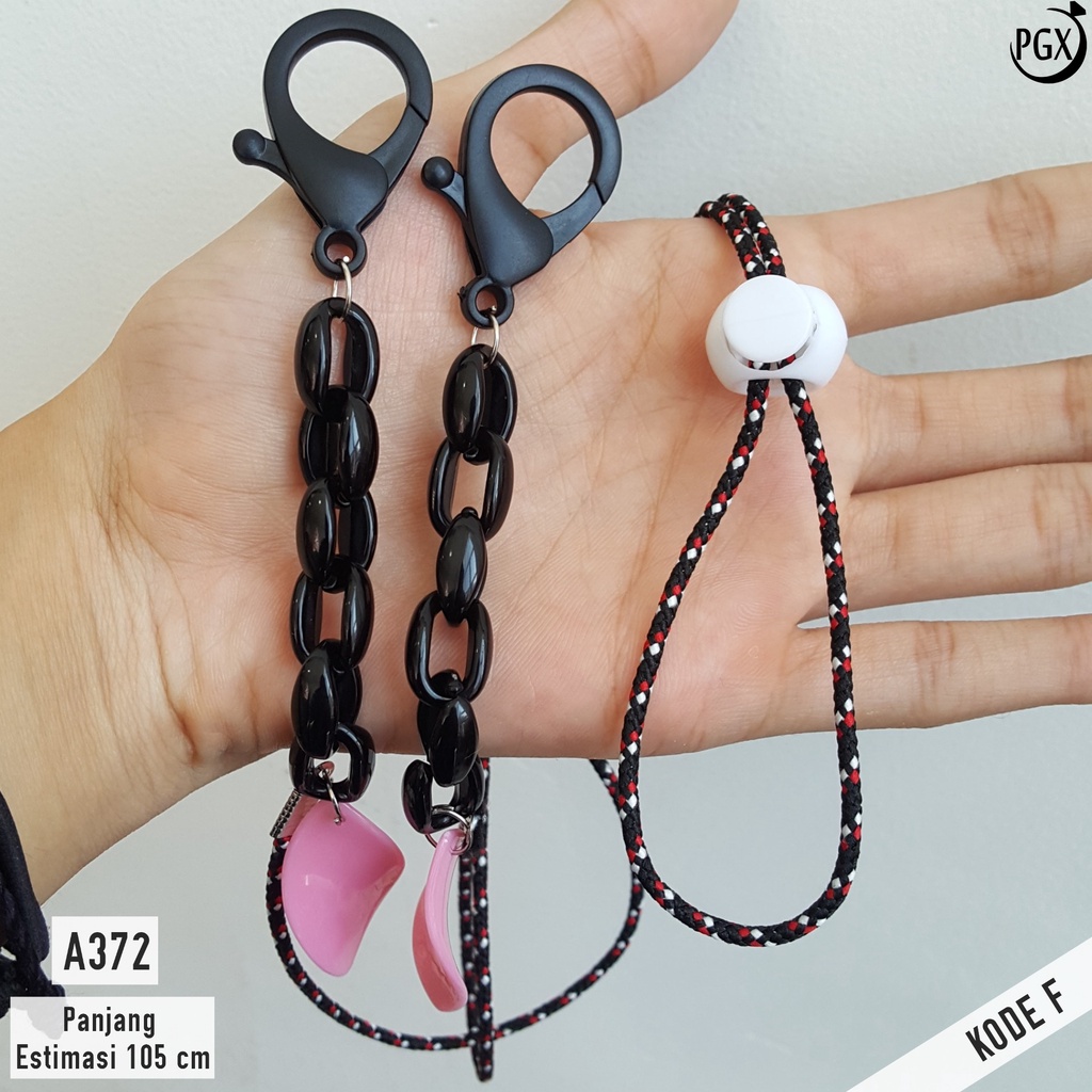 PGX Strap Masker 2in1 Konektor Headloop Tali Masker Kalung Masker Rantai Aksesoris Fashion - A372