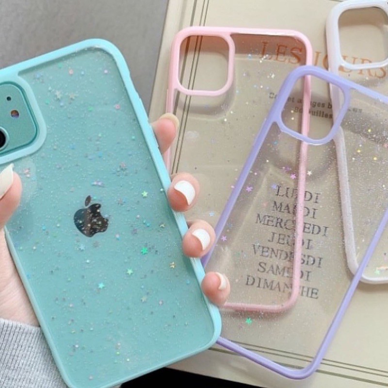 Antishock Glitter Case Iphone 6 6+ 7 7+ 8 8+ X  Xr XsMAX 11 11Pro 11ProMax 12 12Mini 12Pro 12ProMax