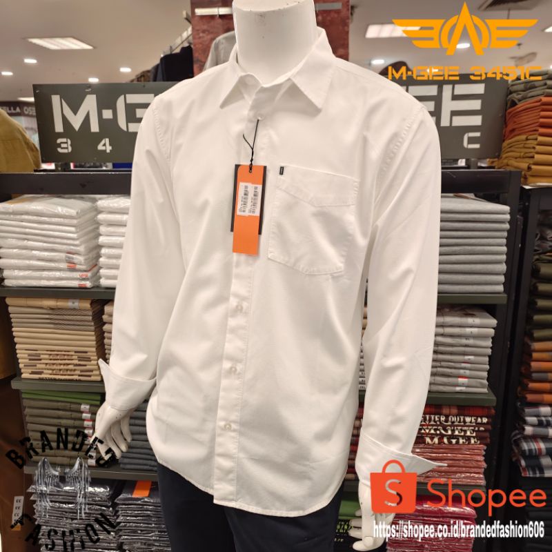MGEE KEMEJA PRIA LENGAN PANJANG EZRA WHITE