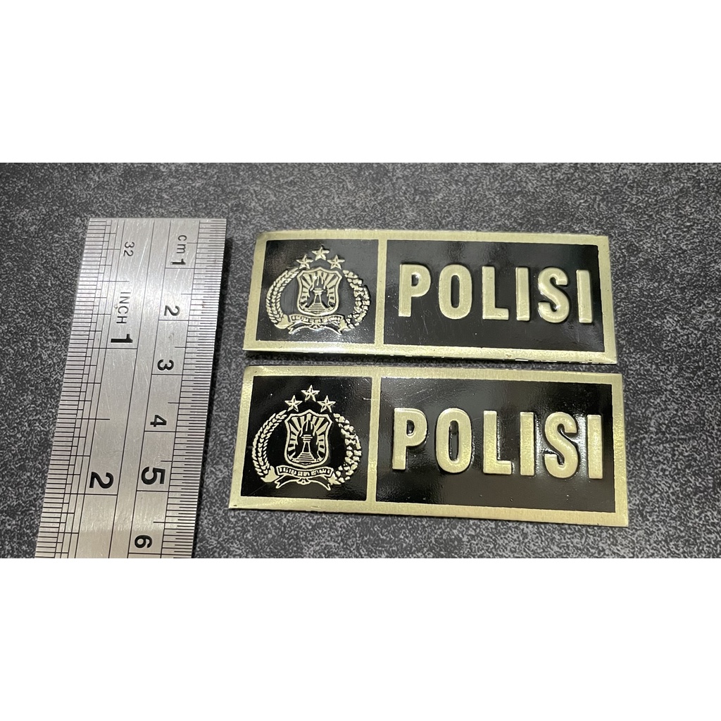 Sticker Plat Polis* - Stiker Plat Police - Stiker plat mobil Polis* - Stiker plat motor Polis*