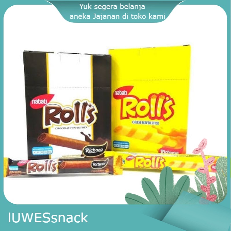 

nabati rolls keju isi 20pcs-jajan anak-snack ringan-camilan sehat-makanan ringan-jajanan