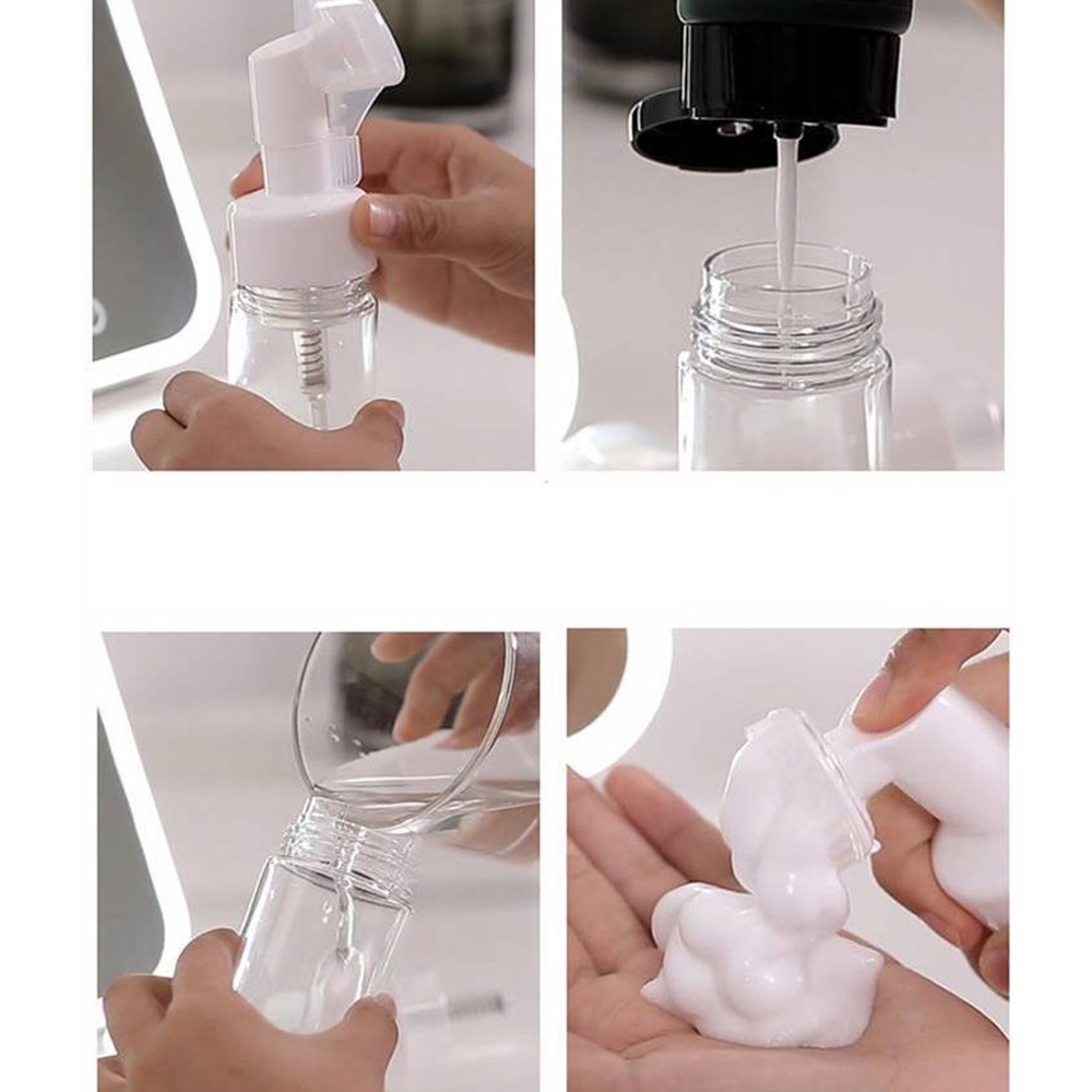 100/120/150ml Botol Tekan Busa Pembersih Mousse | Kepala Sikat Silikon