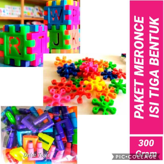 Mainan Edukasi anak lego meronce 3 bentuk kado ultah ulang tahun mainan anak perempuan laki Bayi 3 4