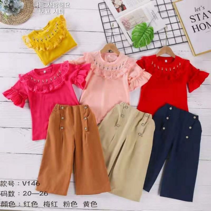 set kulot import pendek/set kulot pendek anak/set kulot anak