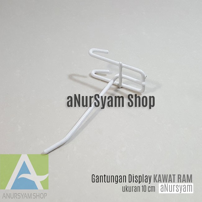 Cantolan Kawat Ram Dinding 10 cm / Gantungan Display Kawat Ram