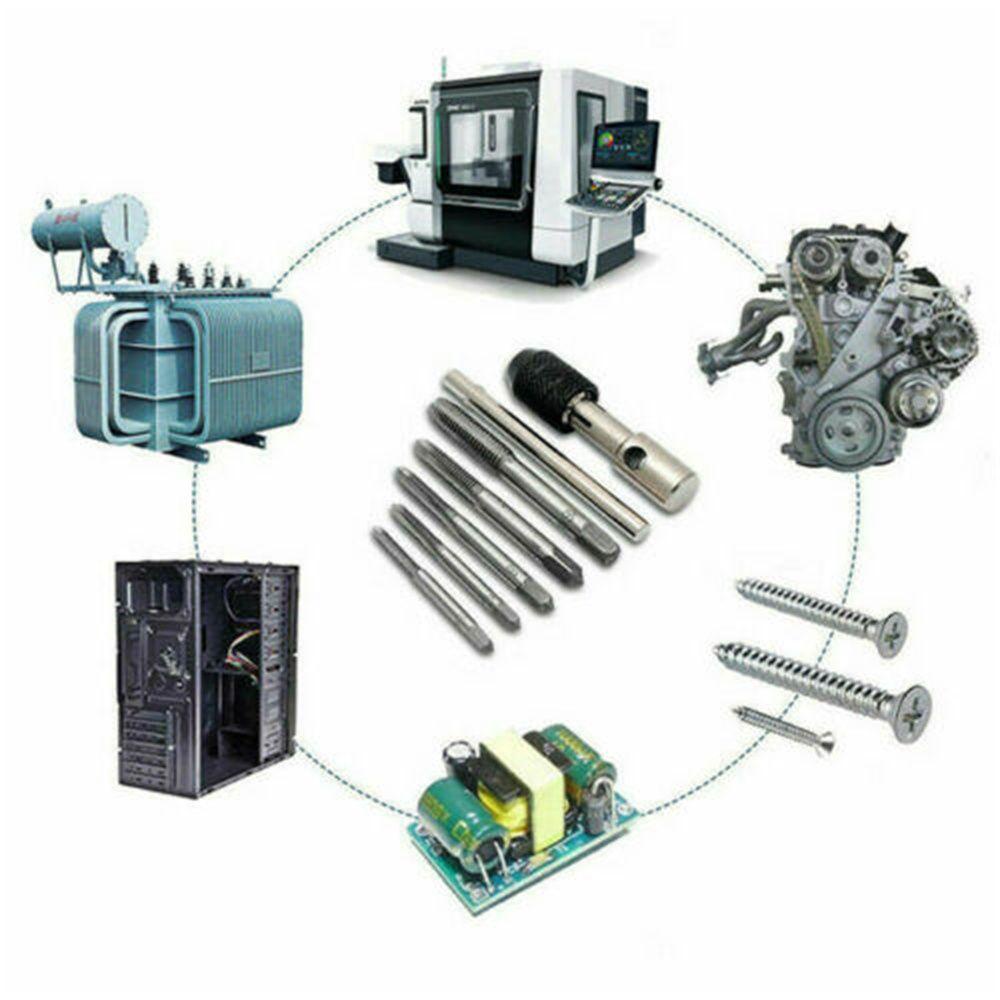 Populer 6Pcs/Set Tap Wrench Hand Taps|Screw Thread Hand Tool Metrik M3-M8