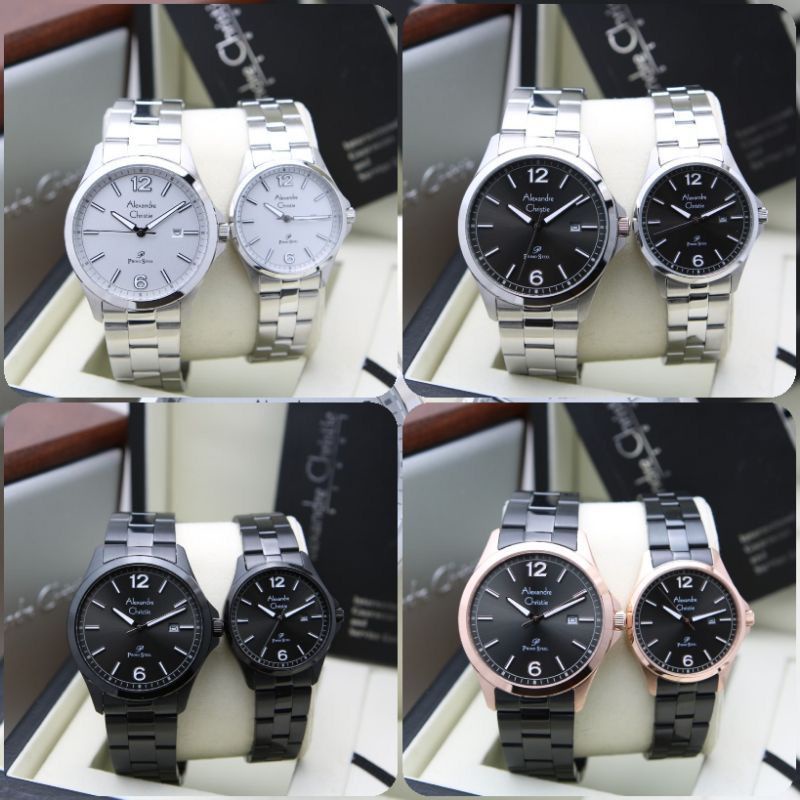 JAM COUPLE ALEXANDRE CHRISTIE RANTAI 1029 ORIGINAL GARANSI 1TAHUN