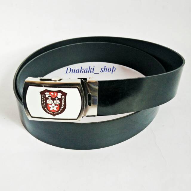 Sabuk Ikat Pinggang Anak Sekolah SD Gesper Rel Hitam Kalep Polos