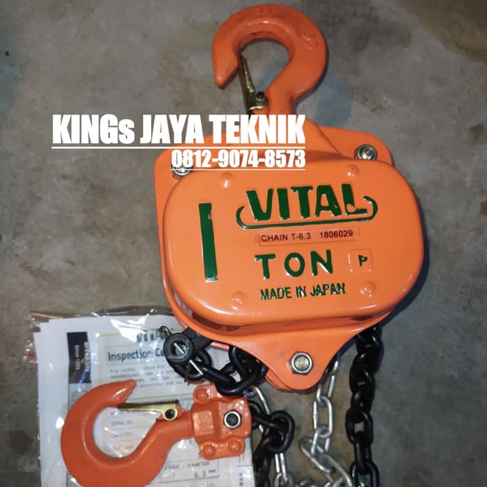 CHAIN BLOCK VITAL 1 TON x 15 METER JAPAN