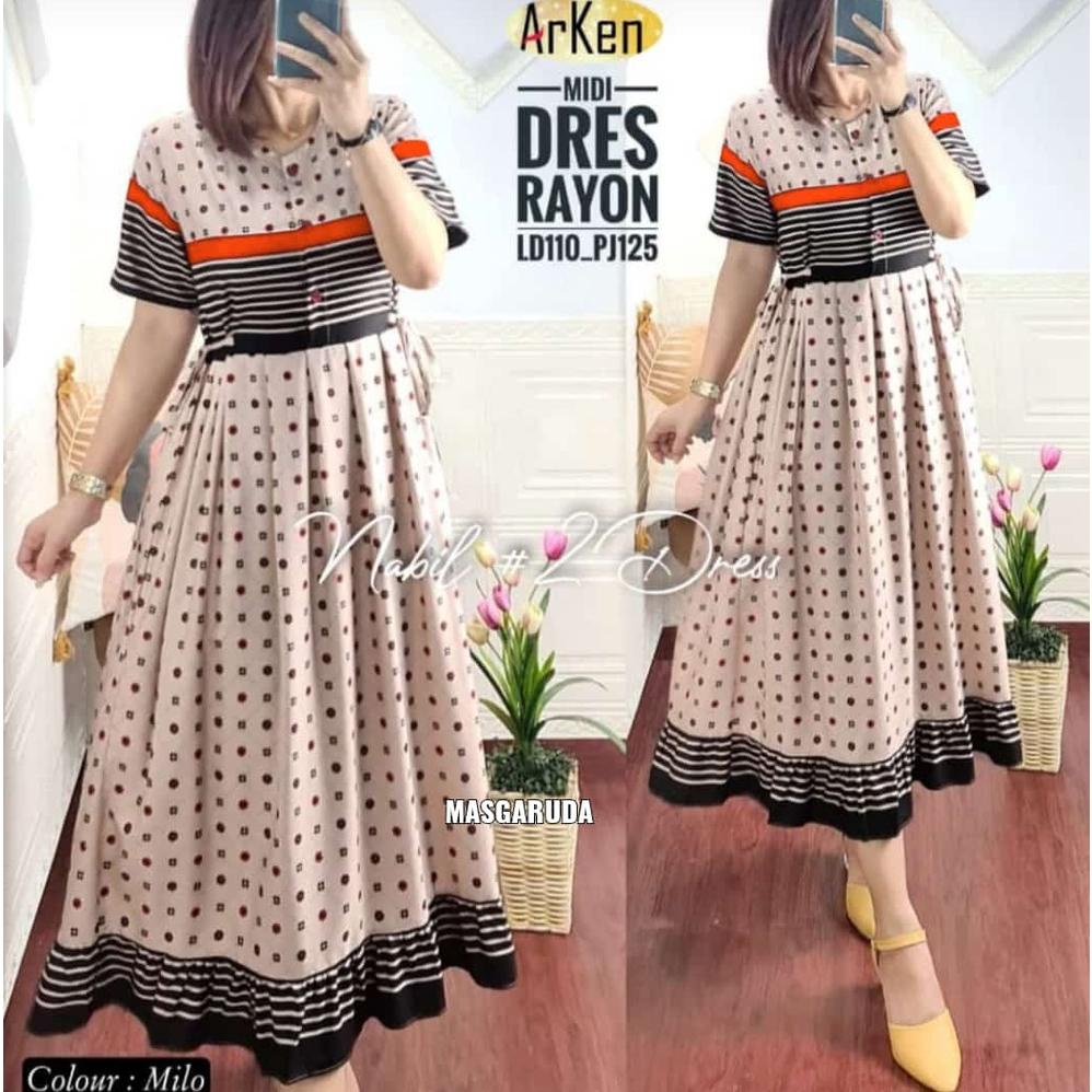 Daster Busui Kekinian Motif Terbaru Grosir Daster Midi Dress Lucu Kekinian Rayon Halus