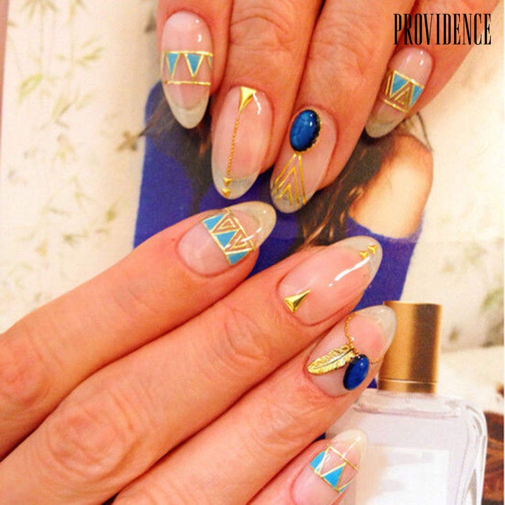 Stiker Kuku Motif Tulisan Multi Pola Untuk Dekorasi Manicure Wanita