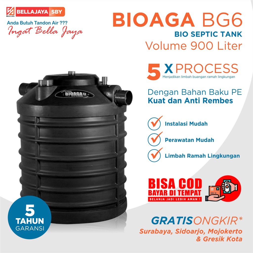 Septic Tank Bioaga BG6 Ramah Lingkungan