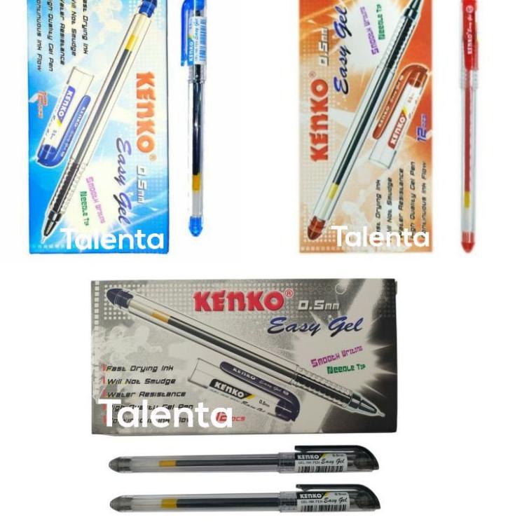 

(FI)✩ Pulpen Kenko Easy Gel 0,5mm Grosir (1 Lusin)|Promo⭐.lagi|⭐