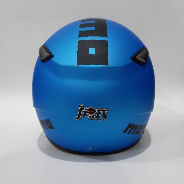 Helm Bogo Momo Retro kaca Ice blue Dof