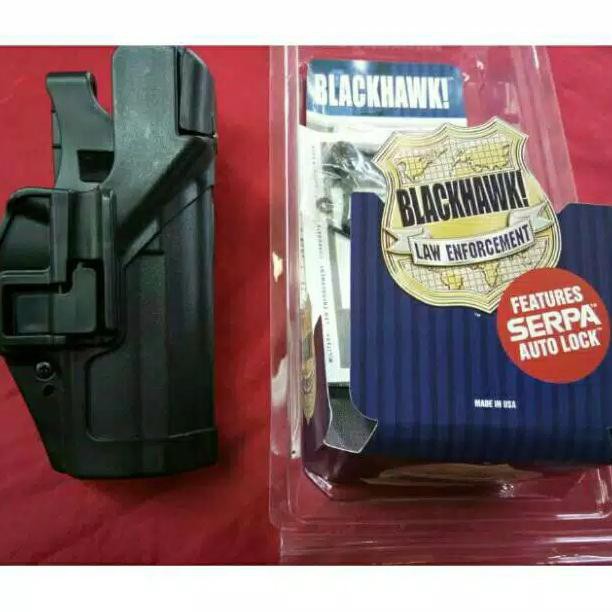 BARANG BARU HOLSTER SARUNG PISTOL PINGGANG BLACKHAWK HS HK USP G2 PINDAD GUN