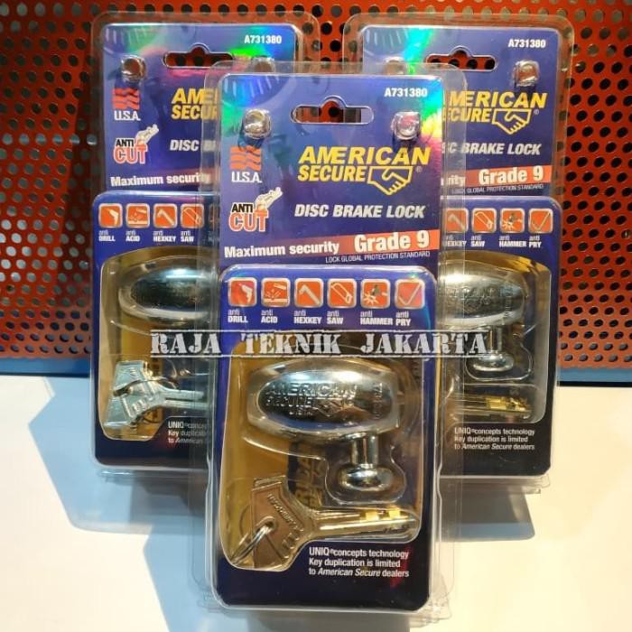 Gembok Cakram Motor American Secure / Disc Brake Lock